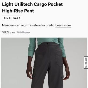 Lululemon Cargo pant